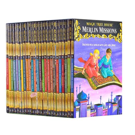 神奇树屋下半部“梅林的任务”盒装 Magic Tree House Merlin Missions 1-25 初章书经典，英文阅读路上的里程碑 商品图1