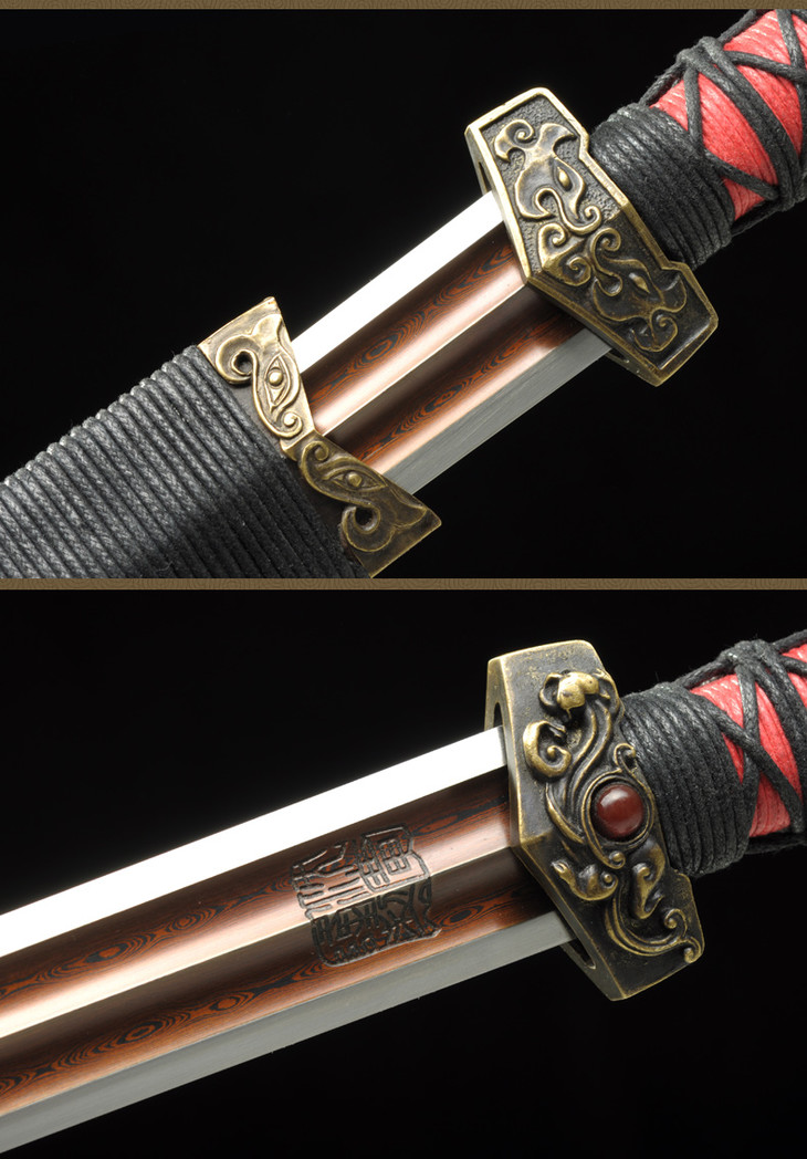 宝石汉剑长款大汉剑沈广隆剑铺龙泉汉剑宝剑礼品剑收藏剑sgl6011未