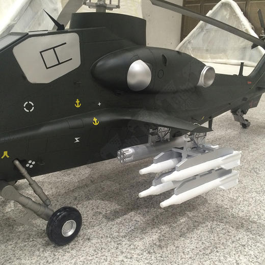 特尔博-长春航展、九三阅兵纪念品 1:6直9 直10 直19武装直升机模型丨航展科普展览吊装军事模型 商品图2
