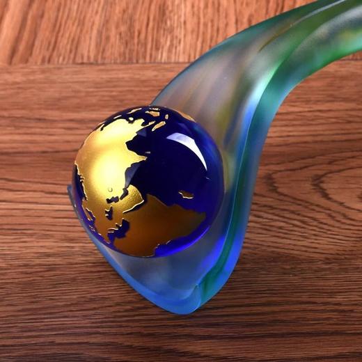 水晶奖杯定制 高档琉璃奖杯企业集团奖杯定做晚会颁奖奖品现货 商品图3