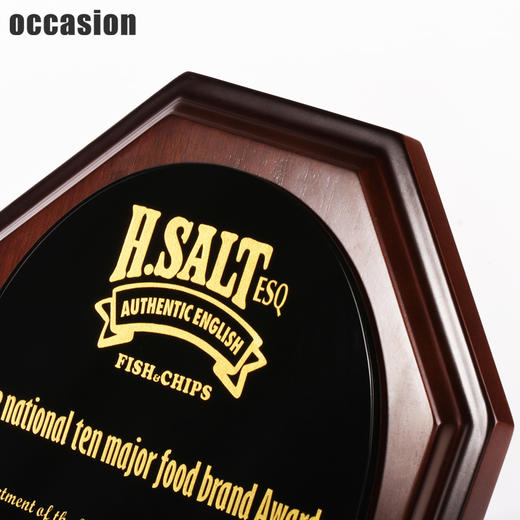 木质授权牌 水晶奖杯 定制高档奖牌 加盟牌代理商授权牌定做刻字 商品图2