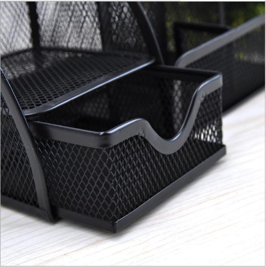 【办公室用品】多功能金属网格收纳盒办公用品 商品图2