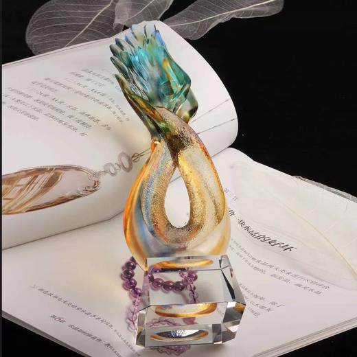 飞翔之翼琉璃纪念品定做水晶奖杯定制新款奖杯 企业年会奖杯 商品图4