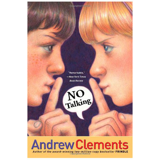 【中商原版】我们叫它粉灵豆 不要说话Andrew Clements No Talking 安德鲁克莱门斯 英文原版小初文学蓝思750L 儿童文学7-12岁 商品图0