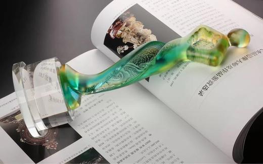 颁奖典礼奖品 商务活动奖杯定制琉璃纪念品刻字年会表彰终生成就 商品图3