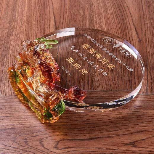 盛典 水晶琉璃奖杯定制 定做 奖杯 奖牌刻字 新款琉璃奖杯 商品图2