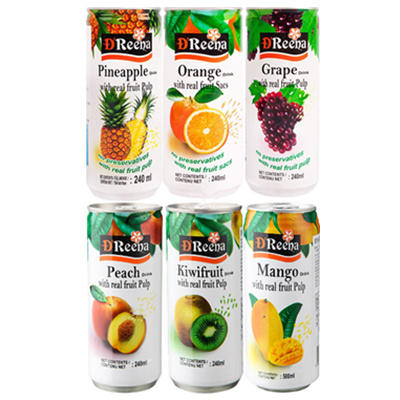 马来西亚进口特丽娜果肉果汁清真饮料240ml听