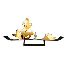 【家居摆件】新中式家居摆件台面玄关铁艺家装办公室桌面创意软装金属家居饰品