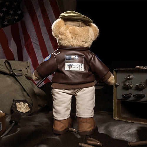 tacticool钛酷军装熊飞行员大熊军玩偶毛绒公仔儿童玩具泰迪熊c18