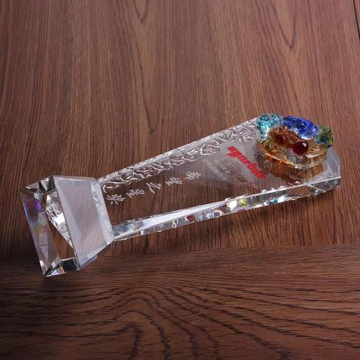 创意琉璃奖杯奖牌定做高档水晶奖杯奖牌定做荣誉颁奖刻字定做 商品图4