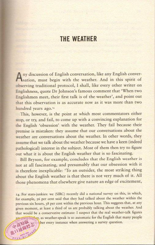 【中商原版】英国人的言行潜规则 英文原版 社会科学 Watching the English 凯特福克斯Kate Fox 畅销书籍 英国社交文化 商品图2