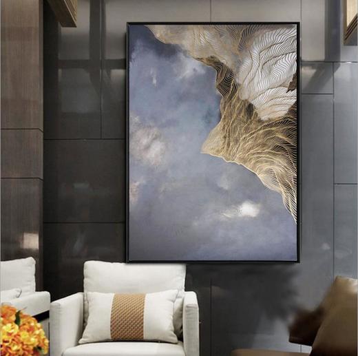 【装饰画】酒店壁画客厅装饰画大幅沙发背景墙画样板间抽象油画玄关餐厅挂画 商品图2