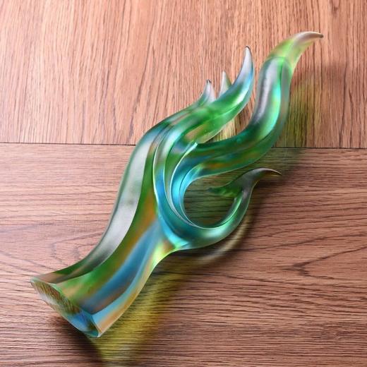 凤舞飞扬琉璃奖杯定制刻字纪念品奖杯定制企业年会表彰奖品 商品图3