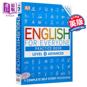 【中商原版】{小花生网推荐}人人学英语4（练习册） 英文原版 English for Everyone Practice Book Level 4 Advanced