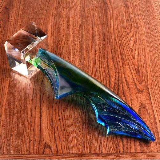 琉璃奖杯定制 领航者奖杯 高档琉璃奖杯纪念品定制 优秀员工奖杯 商品图4