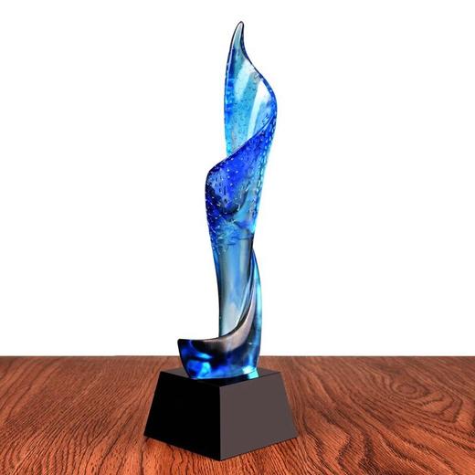 水晶奖杯定制 琉璃奖杯定做 个人表彰奖杯优秀员工奖杯企业奖杯 商品图1