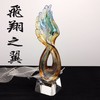 飞翔之翼琉璃纪念品定做水晶奖杯定制新款奖杯 企业年会奖杯 商品缩略图0