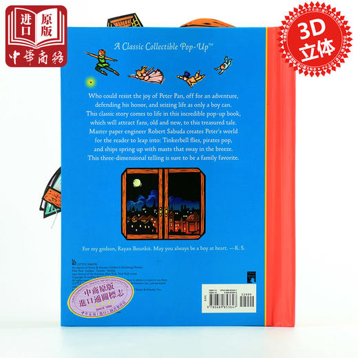 预售 【中商原版】小飞侠彼得潘立体书 英文原版 Peter Pan Pop-Up 原装进口 正版 经典世界名著 儿童节礼物 商品图1