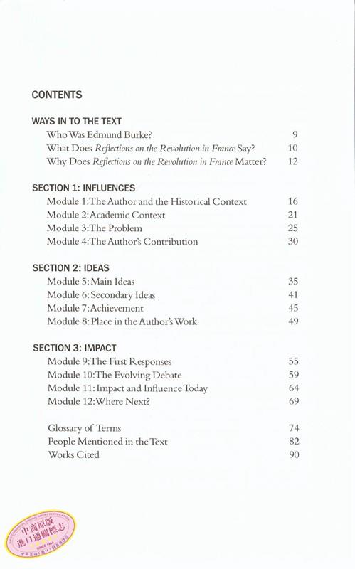 【中商原版】对埃德蒙 伯克《对法国革命的反思》的分析 Analysis of  Reflections on the Revolution in France 商品图2