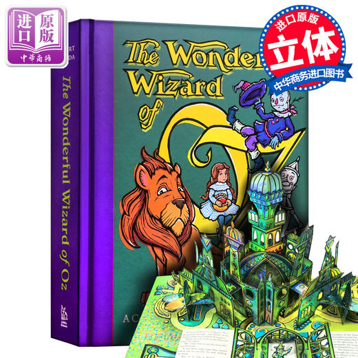 【中商原版】绿野仙踪立体书 英文原版 原装进口正版 The Wonderful Wizard Of OZ 儿童节礼物 商品图0