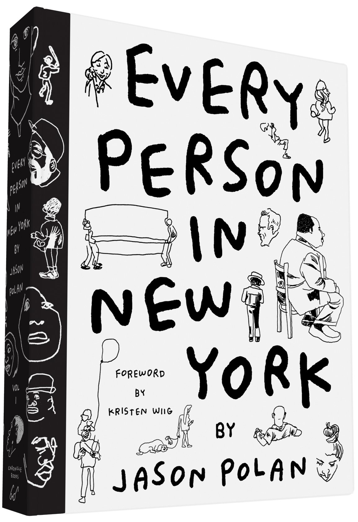 【中商原版】在纽约的每一个人 英文原版 Every Person in New York: Volume 1 Jason Polan Chronicle Books