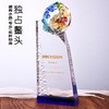 高档琉璃奖杯奖牌定做创意水晶奖品定制荣誉颁奖纪念品刻字制作 商品缩略图0