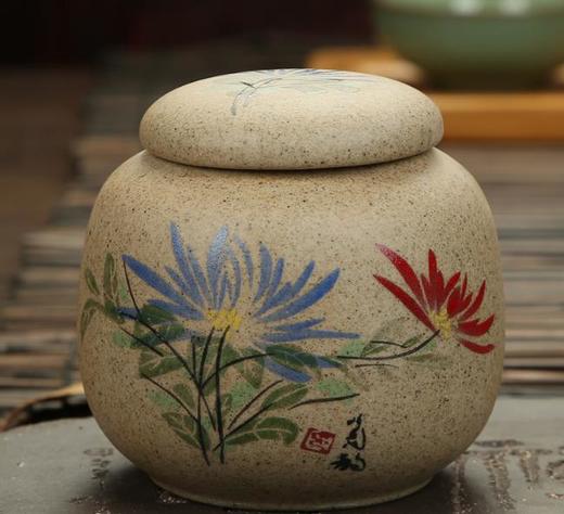 【茶叶罐】*陶瓷茶叶罐存储密封罐茶叶包装盒手绘茶叶罐子 商品图8