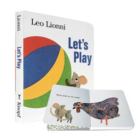【中商原版】Let's Play 英文原版 一起玩吧 纸板书 四度凯迪克奖得主李欧李奥尼经典作品 幼儿启蒙认知 英文原版亲子绘本
