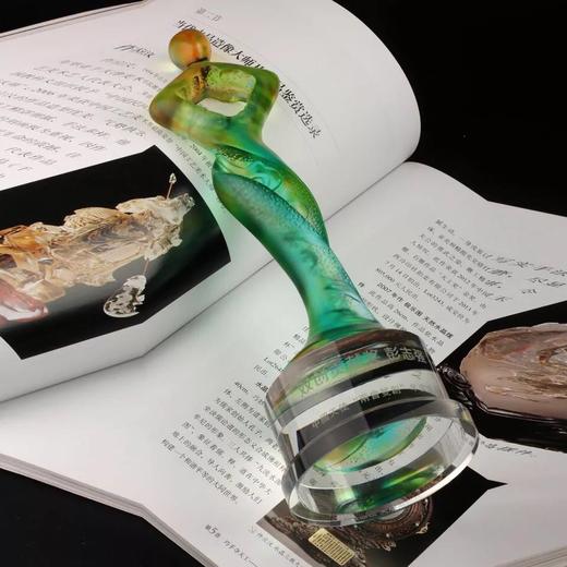 颁奖典礼奖品 商务活动奖杯定制琉璃纪念品刻字年会表彰终生成就 商品图4