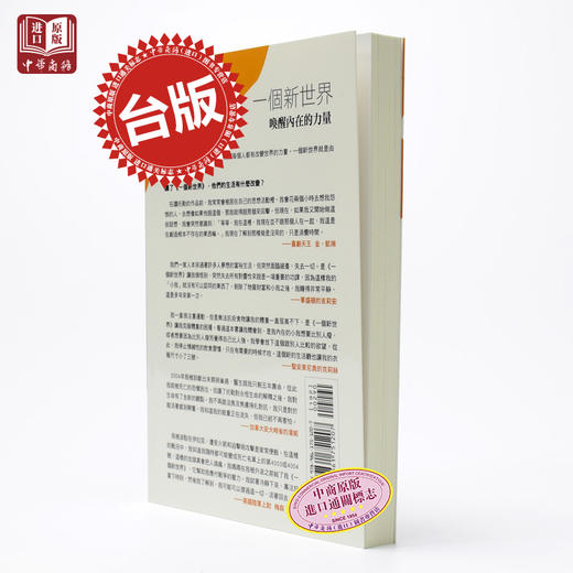 预售 【中商原版】一个新世界 港台原版小说 港台原版原版书 艾克哈特.托勒 张德芬译 康熙来了重磅推荐 商品图2