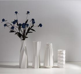 【家居摆件】宜家简约陶瓷干花花瓶小清新满天星水培摆件电视柜欧式家居装饰品