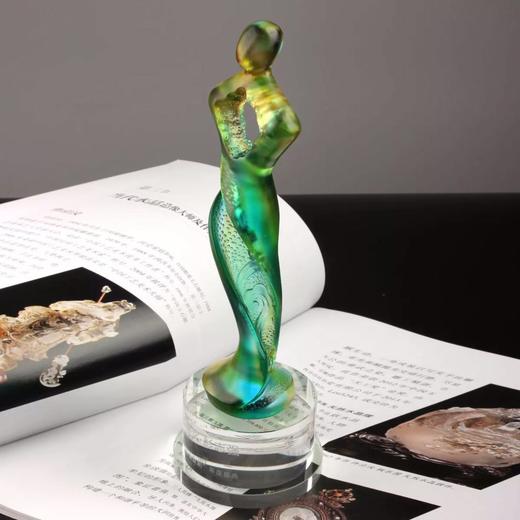 颁奖典礼奖品 商务活动奖杯定制琉璃纪念品刻字年会表彰终生成就 商品图1