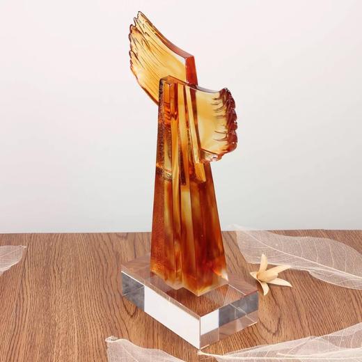 琉璃奖杯定制奖杯琉璃摆件开业礼品水晶奖杯商务礼品会议表彰用品 商品图3