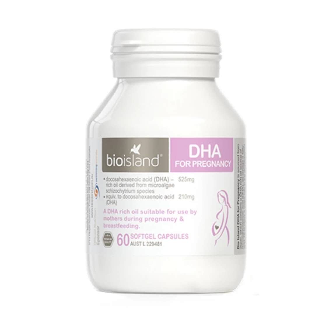 【澳洲仓】bio island 孕妇专用DHA海藻油孕期哺乳期营养品成人60粒
