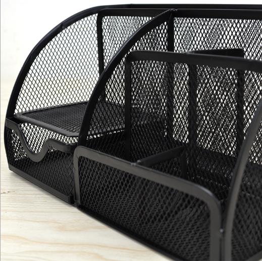 【办公室用品】多功能金属网格收纳盒办公用品 商品图4