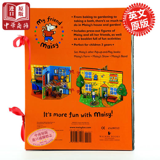 预售 【中商原版】小鼠波波 房子和花园 搭建立体书场景 Maisy's House and Garden 商品图1