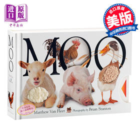 【中商原版】英文原版 MOO 哞哞叫 精装 进口优质儿童读物 趣味启蒙认知 动物