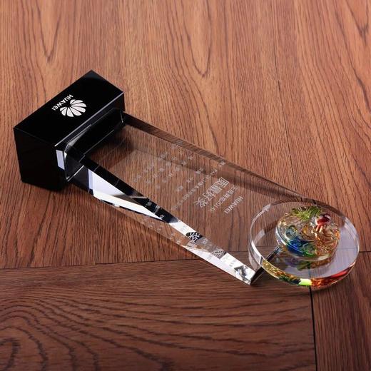 高档琉璃奖杯琉璃水晶奖杯定制创意琉璃奖杯鳖鱼比赛冠军奖杯刻字 商品图2