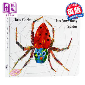 预售 繁忙的好忙的蜘蛛The Very Busy Spider 英文原版 纸板书 Eric Carle艾瑞卡尔爷爷英文绘本 儿童英文启蒙 名家绘本