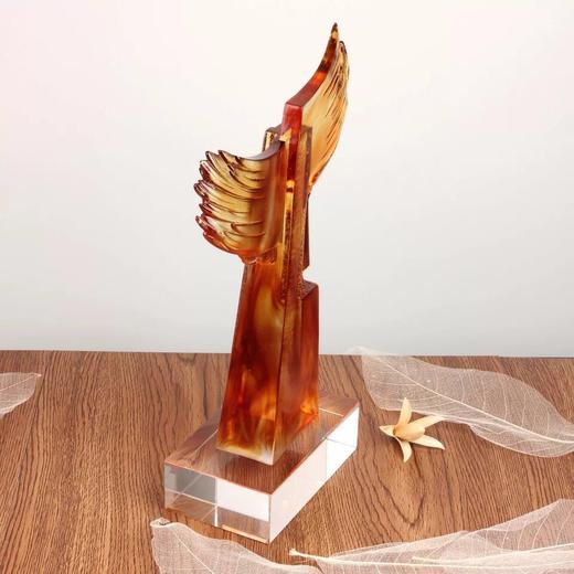 琉璃奖杯定制奖杯琉璃摆件开业礼品水晶奖杯商务礼品会议表彰用品 商品图4