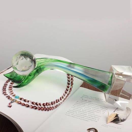琉璃奖杯定制水晶奖杯 纪念品定做 创意礼品 琉璃摆件 商务摆件 商品图4