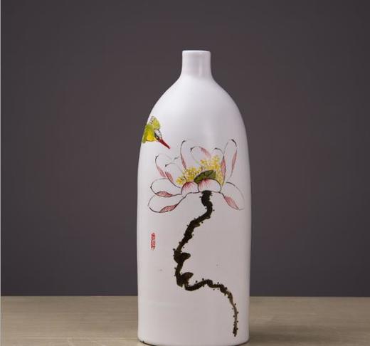 【陶瓷花瓶】景德镇陶瓷工艺品 时尚客厅家居手工摆件 陶艺三件套花瓶花插 商品图2