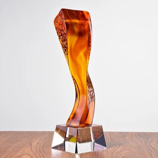 琉璃奖杯定制桌面摆件开业纪念品企业表彰奖品奖杯定做高档奖杯 商品图1