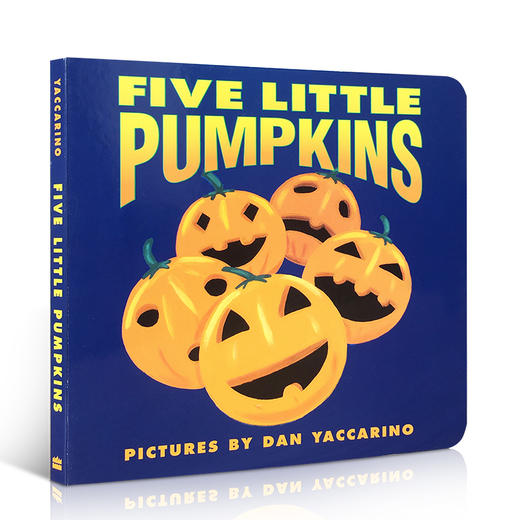 英文原版Five Little Pumpkins 五个小南瓜万圣节儿歌童谣纸板书 商品图0