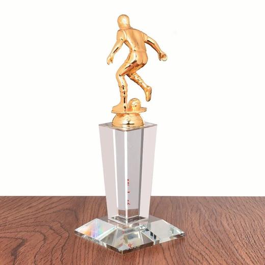 足球比赛奖杯学校体育运动比赛奖杯金属奖杯定制刻字足球纪念品 商品图1