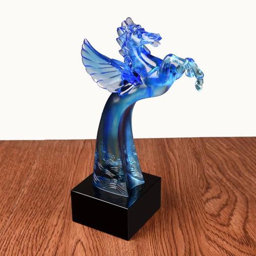 琉璃奖杯飞马奖奖杯定制创意奖品纪念品企业开业礼品 刻字奖杯 商品图2