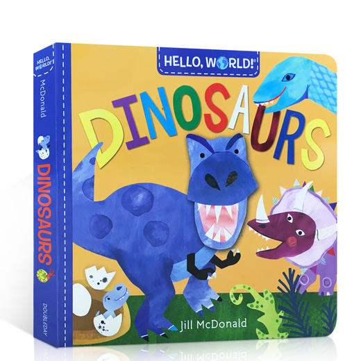 英文原版 Hello World! Dinosaurs 恐龙科普百科启蒙纸板书绘本 商品图0