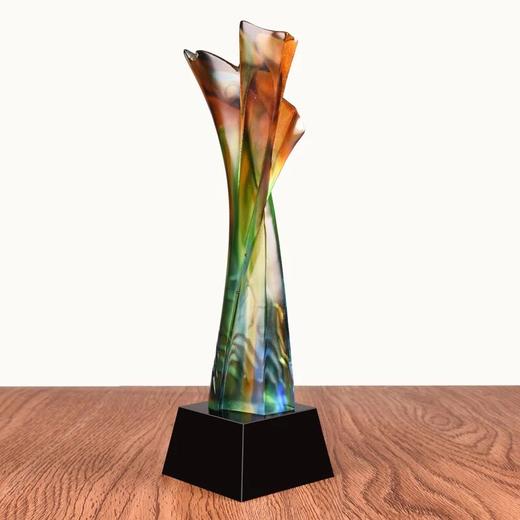 高档琉璃奖杯定制30周年庆典纪念奖杯三十周年纪念品定做创意礼品 商品图3