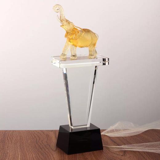 琉璃奖杯定制纪念品 水晶奖杯定做 创意琉璃工艺品摆件 商务礼品 商品图1