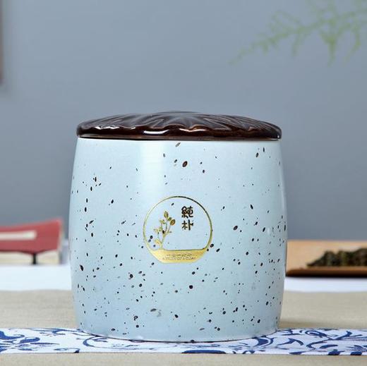 【茶叶罐】亚光喷点茶叶罐陶瓷 茶叶包装盒 小号储藏罐3两 商品图2